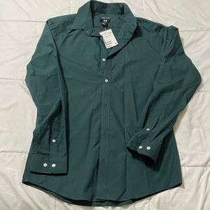 H&M Dark Green Dress Shirt